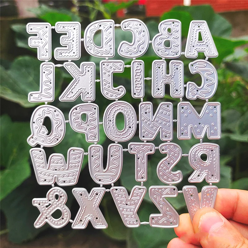 Deguang capital letter metal cutting die 27 pieces set DIY scrapbook paper card template embossing decoration craft handmade | Дом и сад