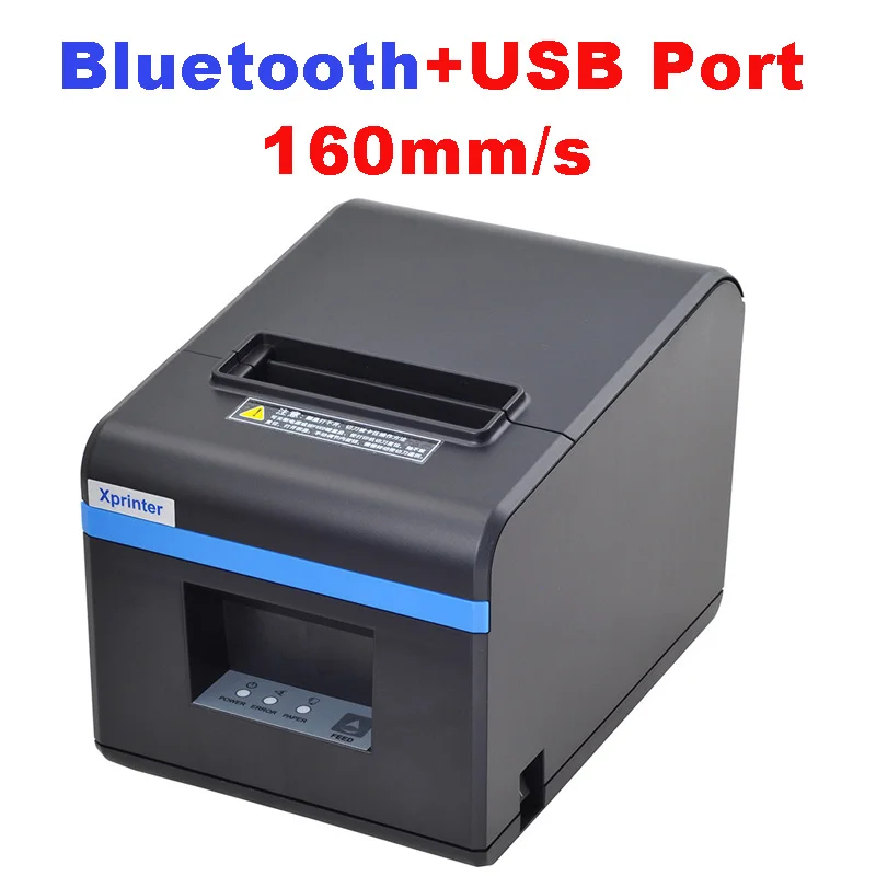 Xprinter 80 мм термопринтер POS принтер USB Bluetooth Ethernet порт с автоматическим резаком Поддержка Android, iOS, Планшет iPad - Цвет: Bluetooth and USB