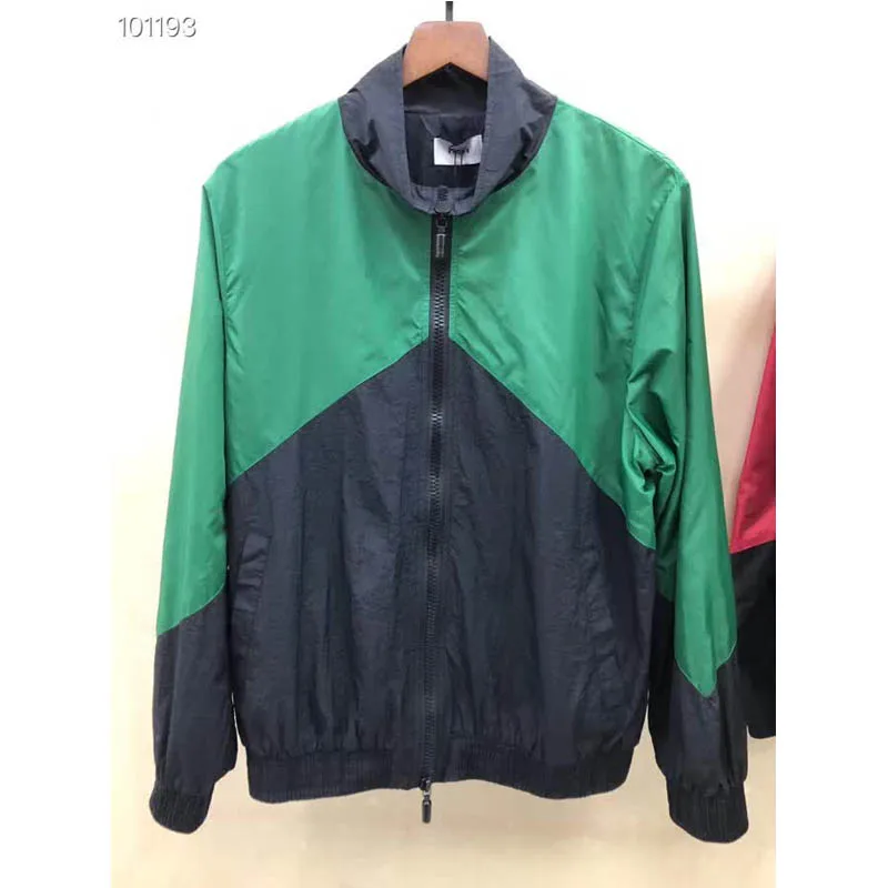 19SS куртка ревеня с принтом логотипа черные/зеленые куртки уличные мужские