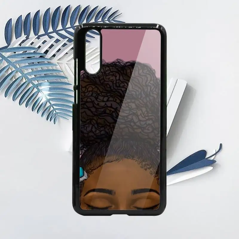 

Mexican melanin black girl Phone Case PC For Samsung galaxy S note 8 9 20 10 e lite2019 plus pro ultra