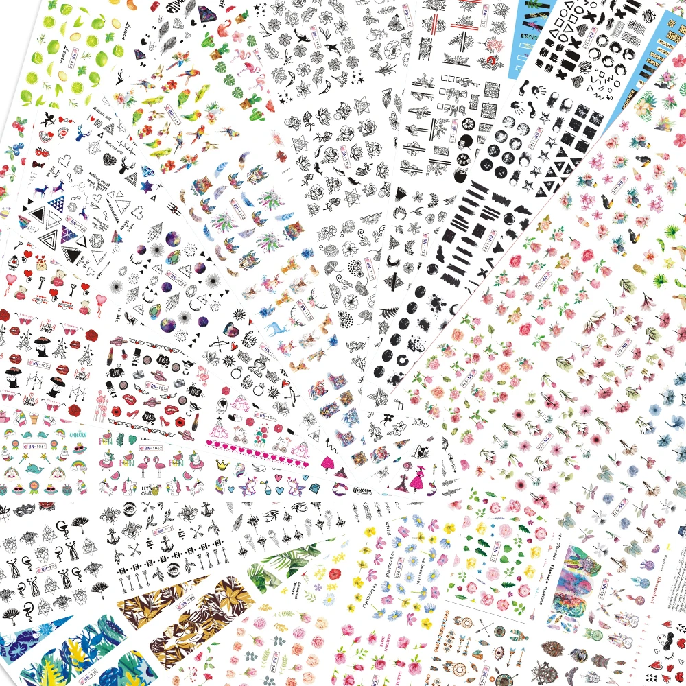 12 шт. наклейки для ногтей слайдеры Любовь Слово сердце буквы дизайн Водные