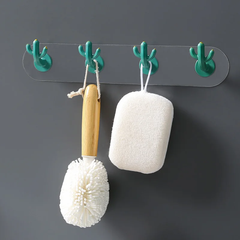

Кактус крючок в скандинавском стиле креативный крючок для бесшовного крепления настенное украшение настенный крючок для ванной