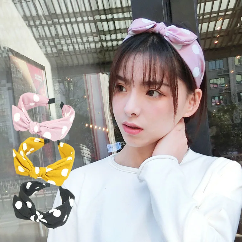 

Q Headbands For Women Korea Style Girls Hair Hoop Headwear Cloth Girls Women Hairbands Cross Bow Knot Hair Accessories