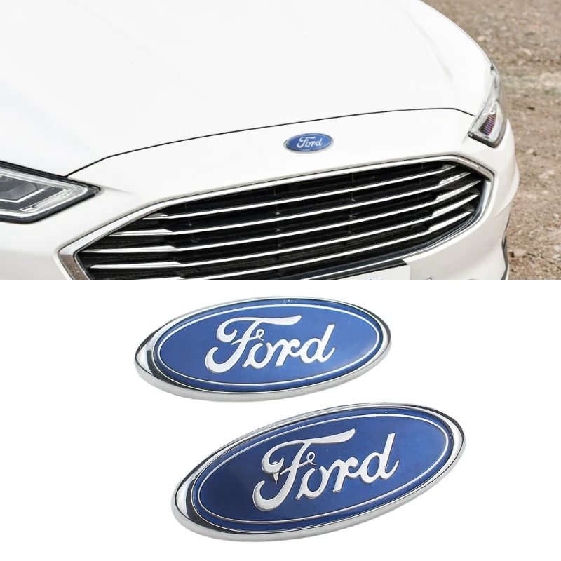 

Car Hood Rear Badge Sticker for Ford Logo Focus Fiesta MK6 Explorer Ranger Kuga Smax Fusion Mondeo Mk4 Transit Auto Front Emblem