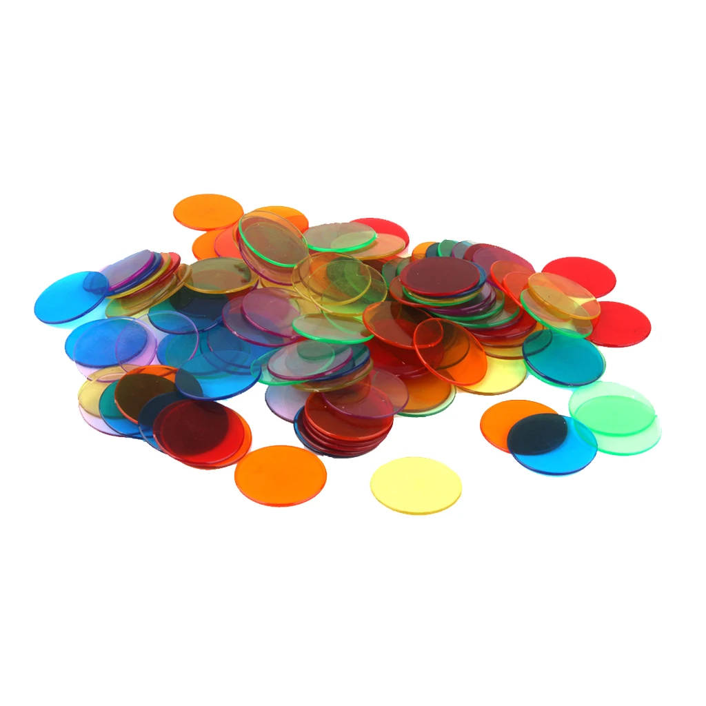 

120x PRO Count Bingo Play Chips Markers for Bingo Game Cards 3cm 6 Colors