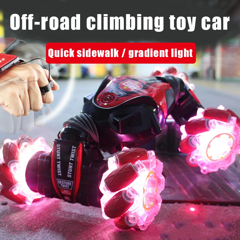 

Gesture Sensing RC Stunt Car for Boy Girl with Luminuous Wheel 4WD Off Road Truck Car Toys Twisting Off-Road Vehicle Toy DQ