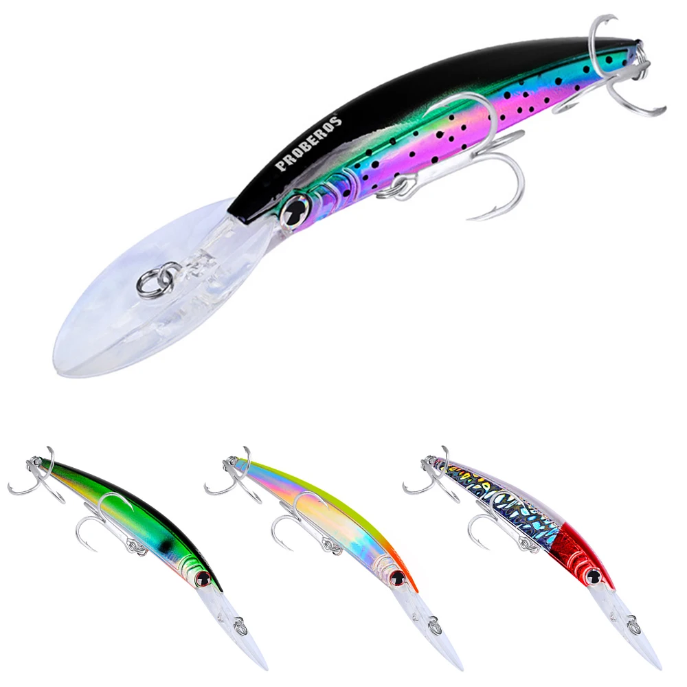 

PRO BEROS Fishing Lures 17.5cm 3D Eyes Lifelike Minnow Bait Artificial Hard Baits For Bass Trout Walleye Redfish Perch