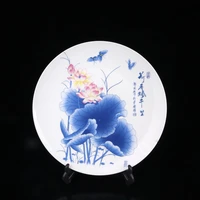 chinese porcelain famille rose piao qianli painting plate