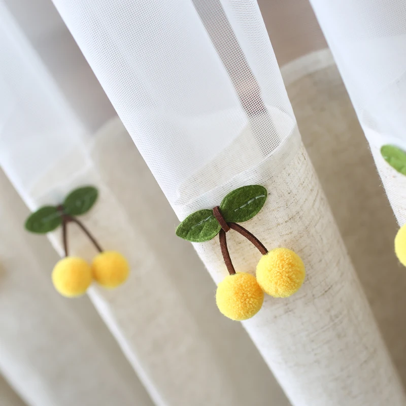 Тюль занавески s для гостиной короткие Kithchen кафе бежевая пряжа обработка окна