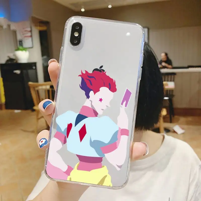 

Hisoka Anime Hunter X hunter Phone Case Transparent soft For iphone 5 5s 5c se 6 6s 7 8 11 12 plus mini x xs xr pro max