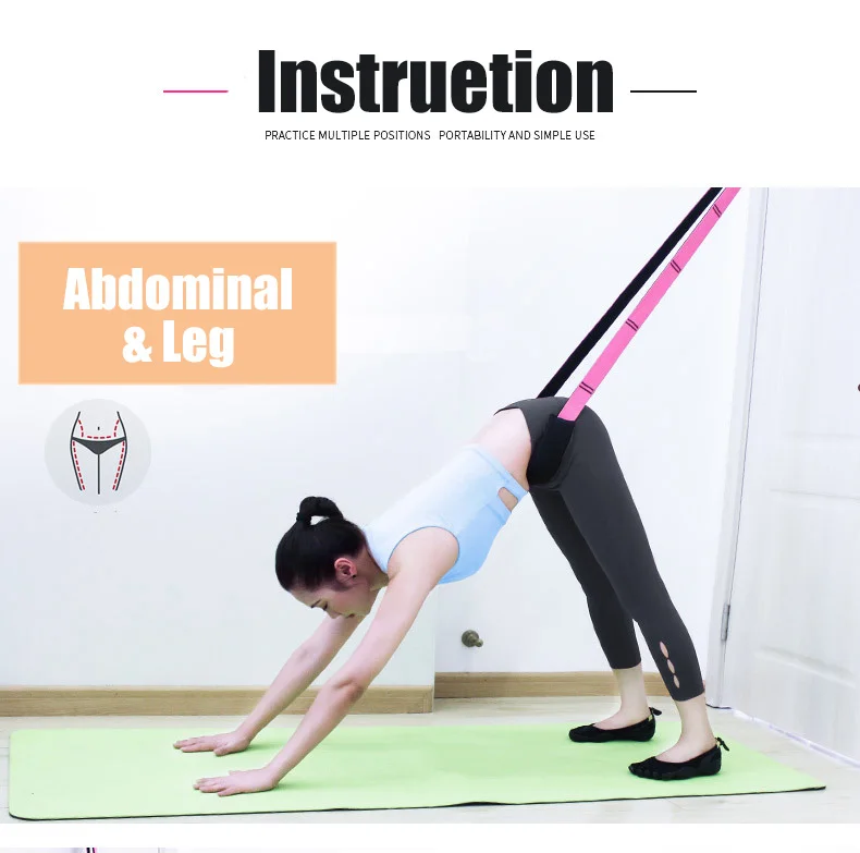 Регулируемый ремень для растяжки ног женщин тянущийся пояс балета танцев