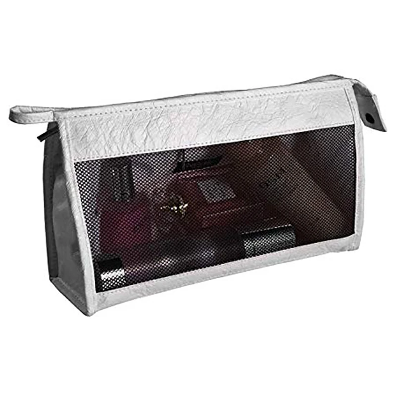 Новая многофункциональная прозрачная сетчатая косметичка на молнии портативная