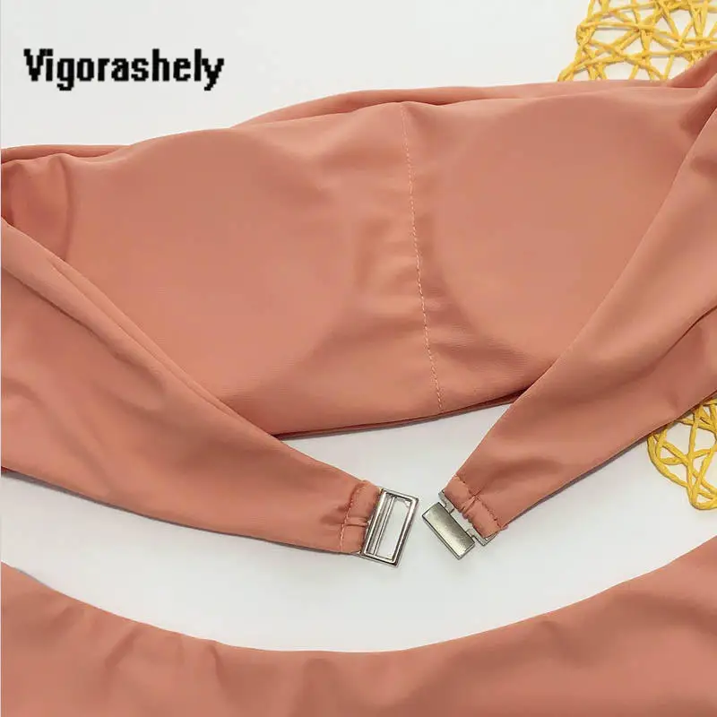 2019 Sexy off shoulder Bikini Set Bandeau Swimsuit Push UP Swimwear Women Strapless Ruffle Bathing Suit Swim Wear | Женская одежда