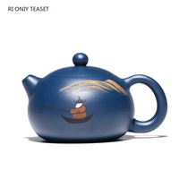 210ml yixing famous purple clay teapot ball shaped infuser xishi tea pot raw ore beauty kettle handmade zisha tea set customized