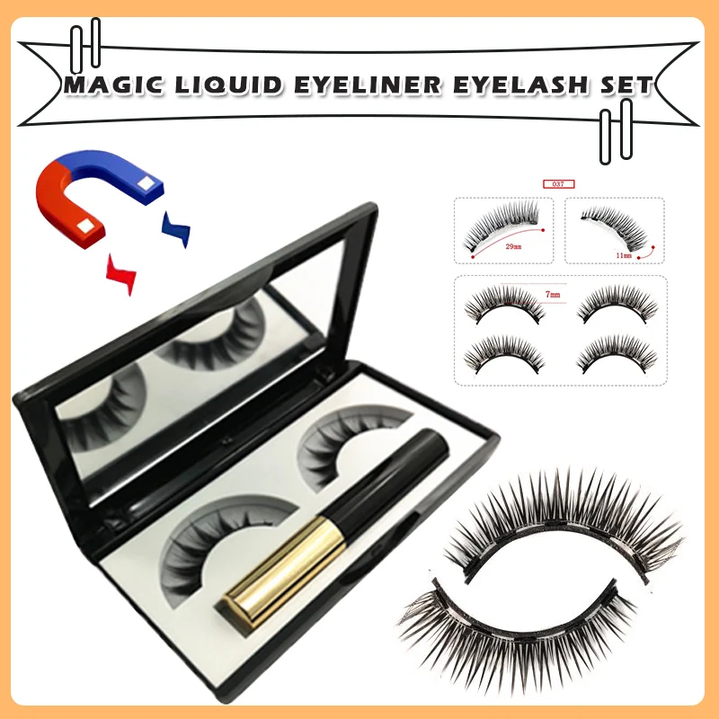 

eyelash set anti dizziness eyelashes manual simulation Eyeliner eyelashes to add mirrors1 pairs of Eyeliner
