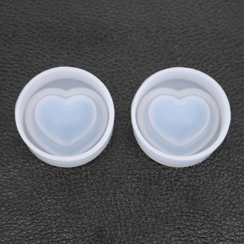

Crystal Epoxy Silicone Mold DIY Handmade Crafts Pendant Mould Double-layer Love Heart Shape Resin Molds wholesales