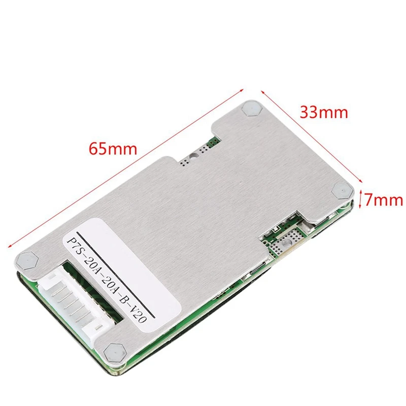 7S 24V 20A Lithium Li-Ion Lifepo4 18650 Battery Bms Pcb Pcm Protection Board With Balance For E-Bike Electric Scooter | Электроника