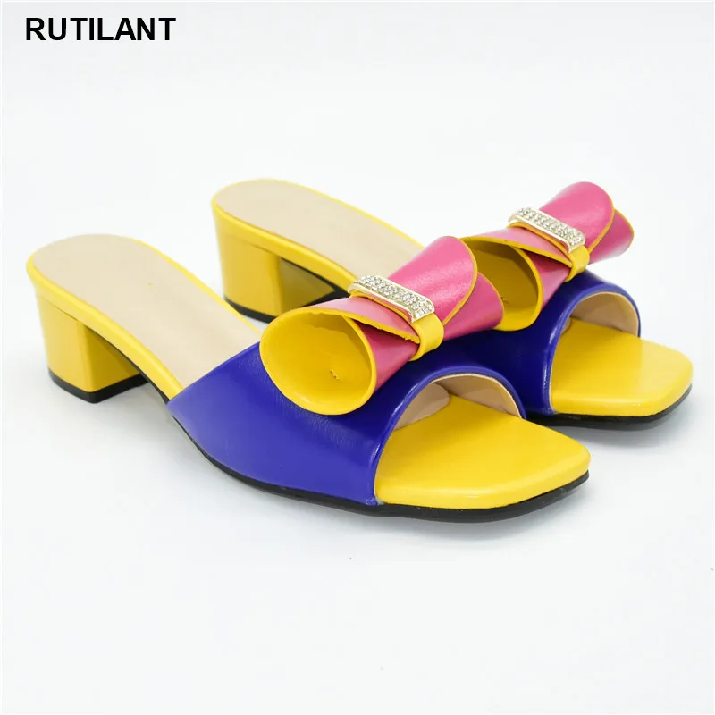 Женские босоножки на среднем каблуке элегантные туфли лодочки без застежки