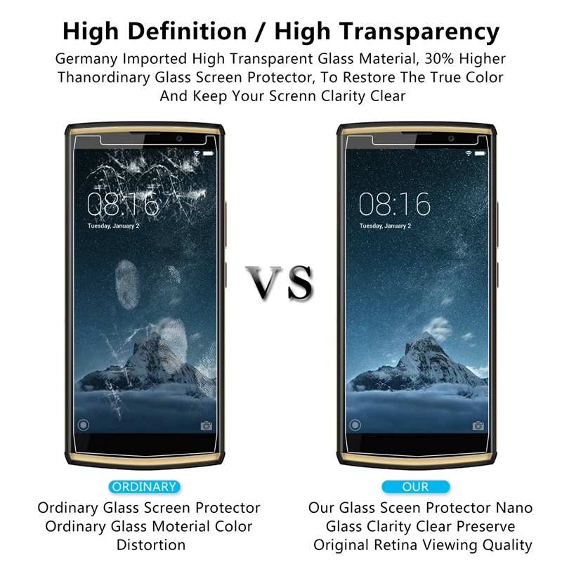 Для Oukitel K7 Pro закаленное стекло Премиум 9H 2.5D Взрывозащищенная защитная пленка для