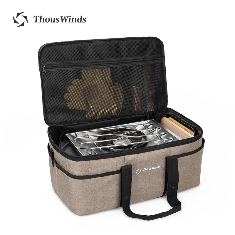 Thous Winds Camping Storage Bag picnic basket outdoor Lamps Gas Stove Gas Canister Pot carry bag storage sack Picnic Bag