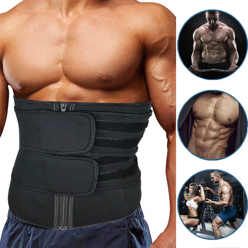 Неопрен сауна Талии Тренажер корсет Пот пояс для женщин мужчин потеря веса
