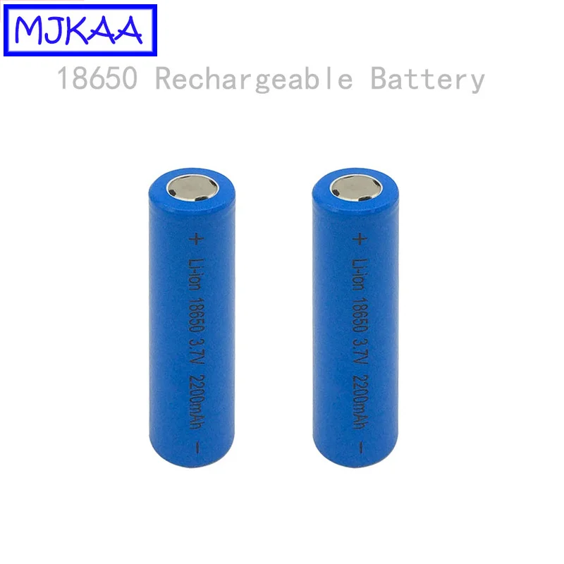 MJKAA 2 шт. 18650 2200 мАч 3 7 в литиевая аккумуляторная батарея + зарядное устройство