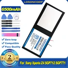 100% Оригинальный LOSONCOER 6500 мАч LIS2210ERPX LIS2210ERPC Аккумулятор для Sony Xperia Z4 Tablet SGP712 SGP771 1291-0052 батареи