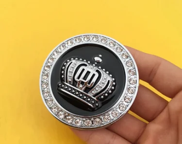 

Металлическая Хрустальная корона 47 мм, роскошная эмблема VIP, автомобильный значок, наклейки для мотоцикла, стикеры, автомобильные аксессуар...