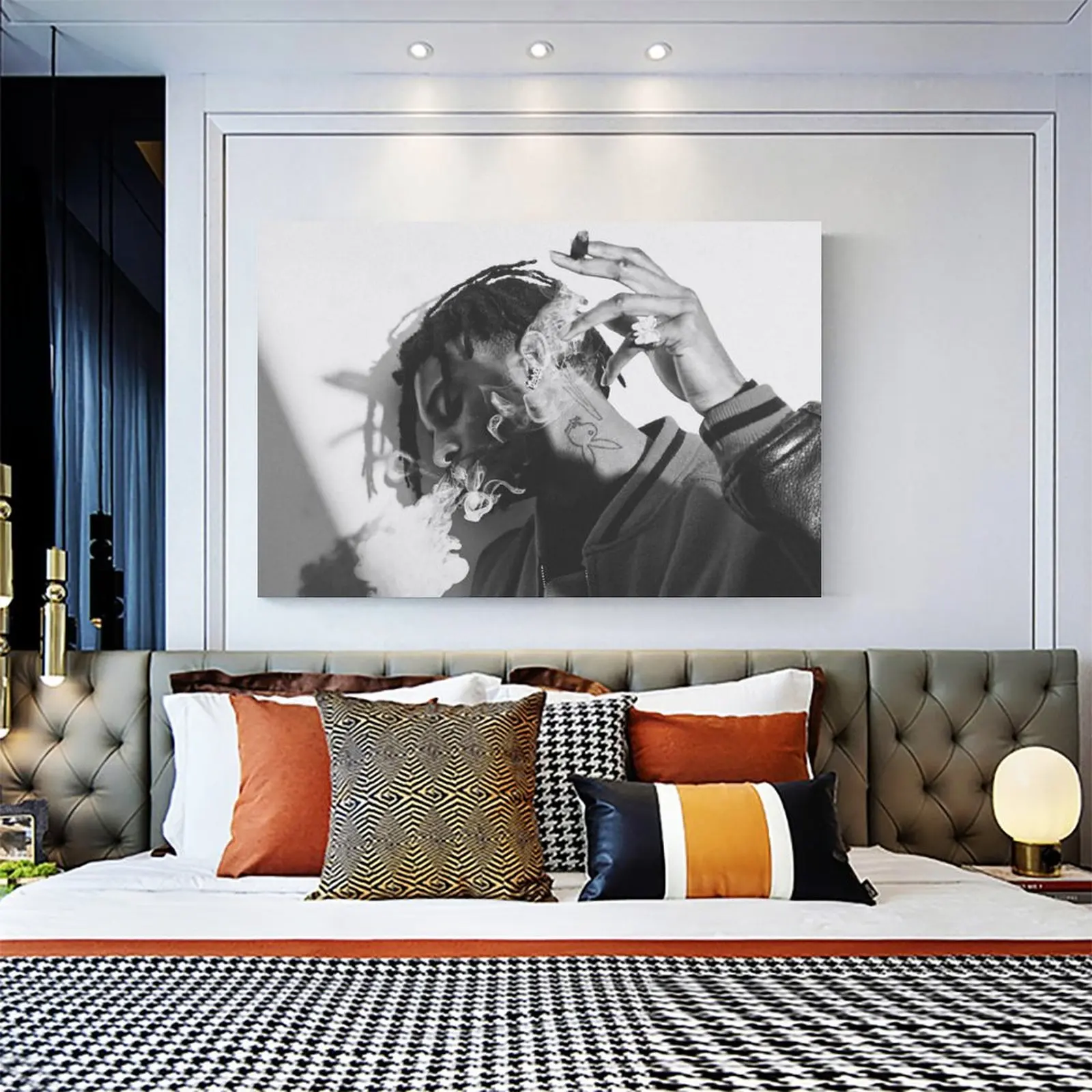 

Playboi Carti Hip Hop - Trap - Cloud Rap Poster Decorative Painting Canvas Wall Art Living Room Posters Bedroom Painting