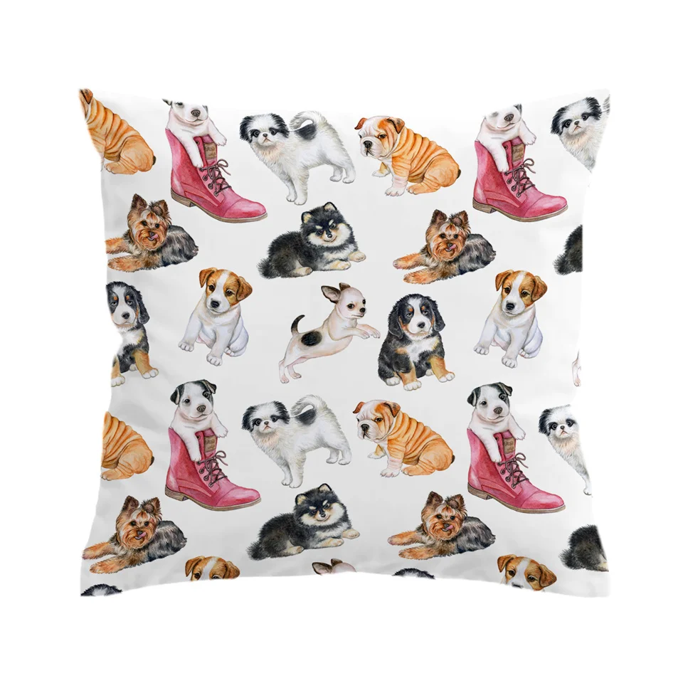 10 BeddingOutlet, хиппи, подушка мопс, чехол, животное, мультфильм, чехол для подушки, для детей, милый Бульдог, бросок, чехол, домашний декор, наволочки - Цвет: 10