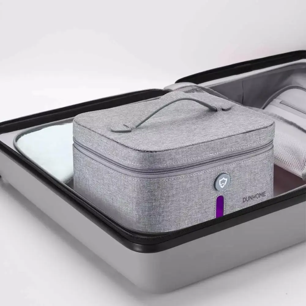 

In stock Youpin Dunhome 8W Disinfectant Tank Outdoor Travel LED Ultraviolet Light Anion Sterilizer Box Storage Bag Carry Case