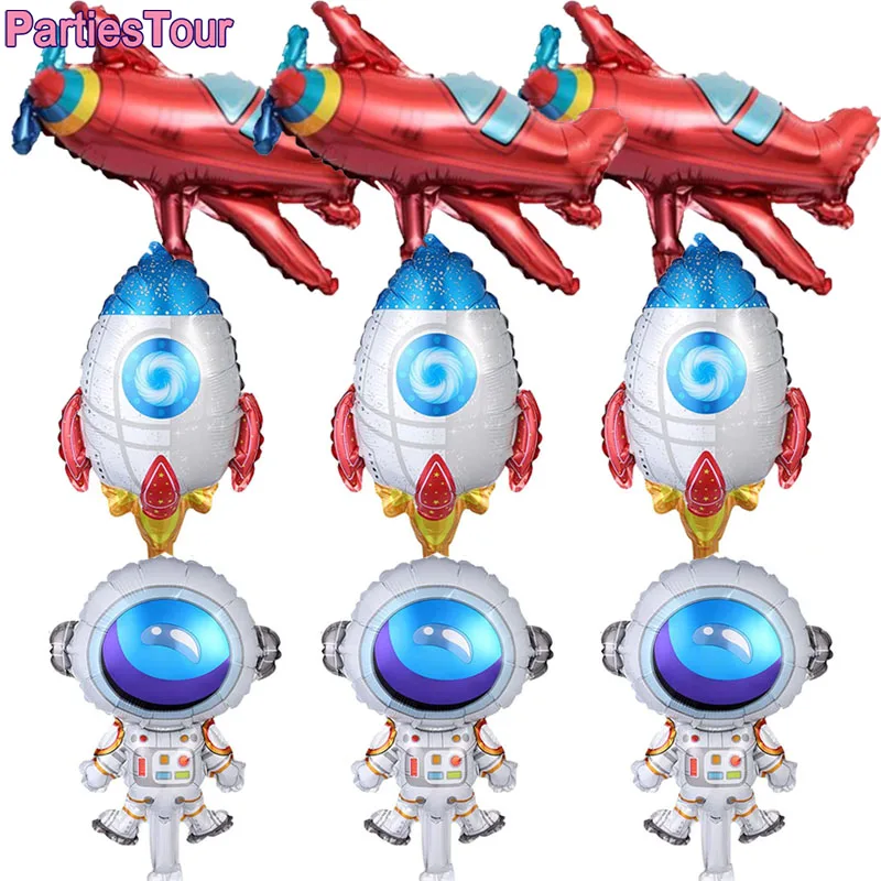 Мини-шары воздушные фольгированные на тему космоса 6 шт. | Дом и сад