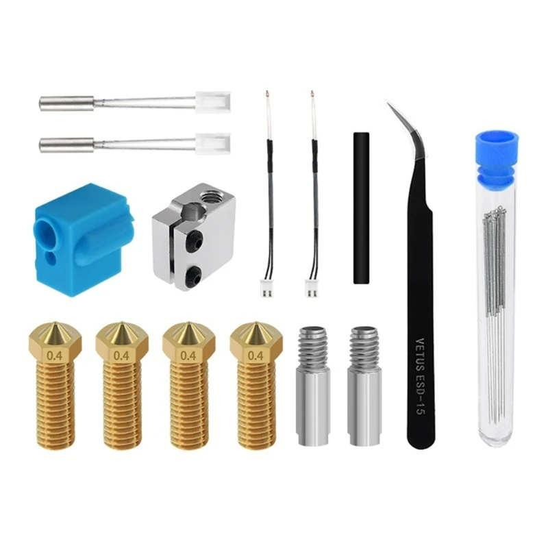Набор нагревательных труб для 3D принтера Artillery Sidewinder X1 Genius Nozzle Hotend Silicone Sleeve|Детали