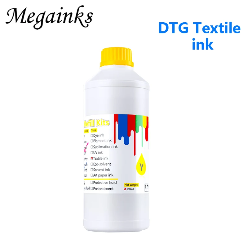 6*500 мл чернила для цифровой печати по ткани Roland Mimaki Mutoh DX3 DX4 DX5 DX6 DX7 головка A2 A3 A4 Dtg