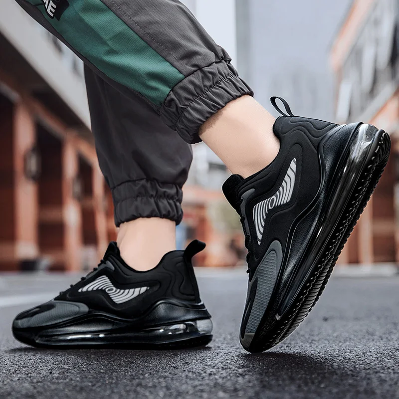 

Fashion New Men's Full Palm Air Cushion Running Shoes Non-slip Breathable Outdoor Basketball Shoes Men Sneakers Casual Size39-46