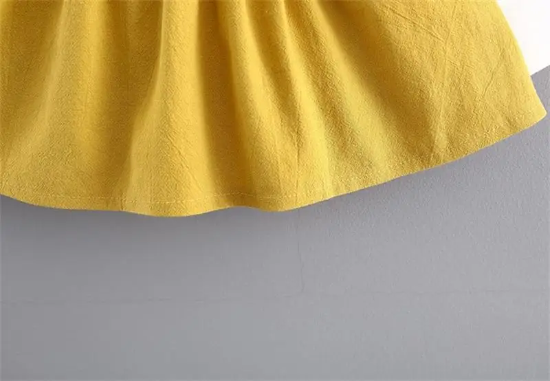 Популярное платье для девочек Детская одежда с круглым вырезом Сезон весна-осень