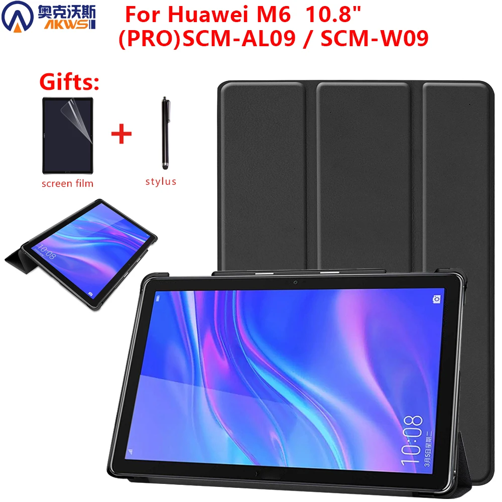 Чехол для планшета Huawei Mediapad M6 10 8 дюйма чехол PRO SCM AL09/W09 книжка с подставкой