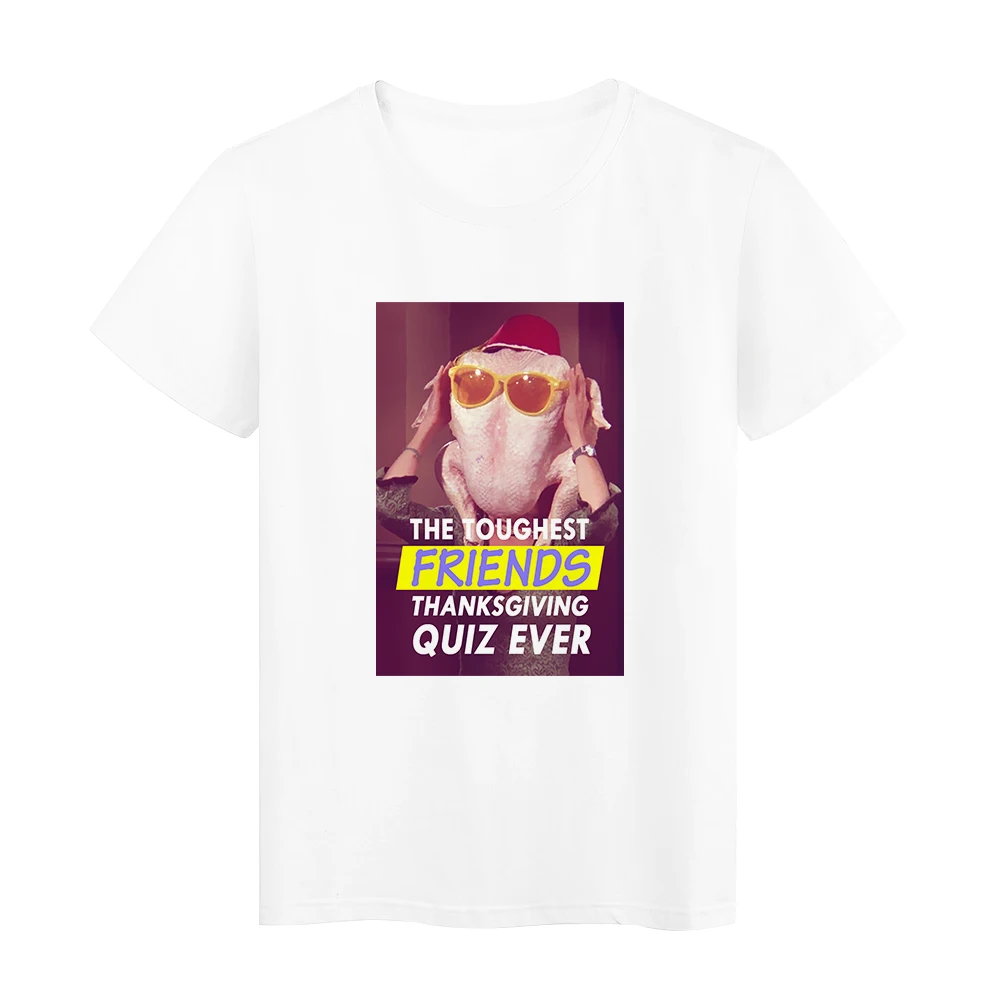 

Funny Friends Thanksgiving Quiz Graphic Tops Ropa Mujer Streetwear Women T-shirt Summer Punk Harajuku Tee Female T shirt Design