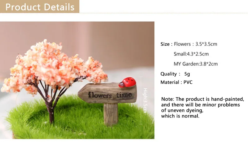 Мини Милая уличная вывеска бонсай украшения для торта украшение рукоделия