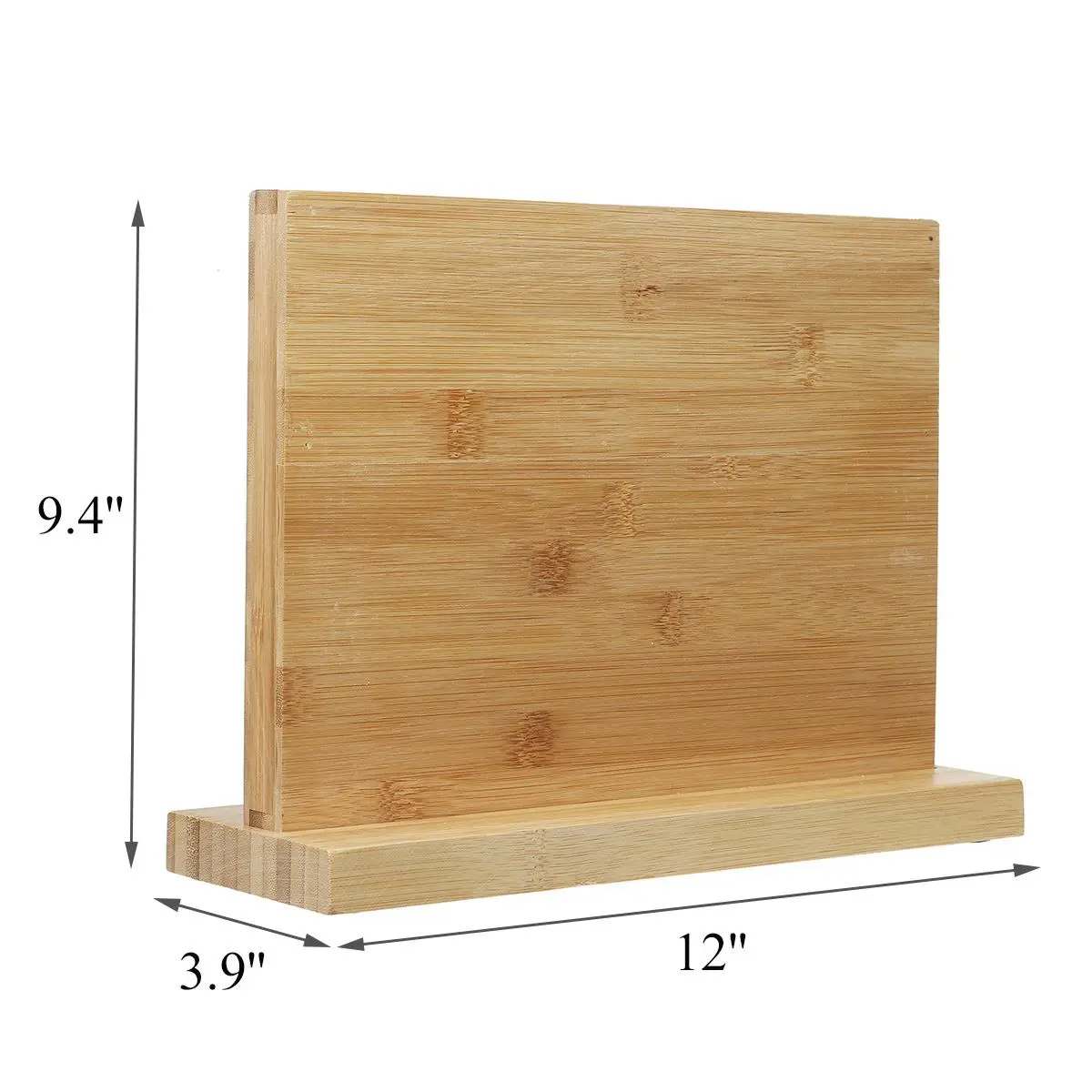 

Magnetic Knife Holder with Powerful Magnet Large Bamboo Wood Knife Block without Knives Universal Knife Block