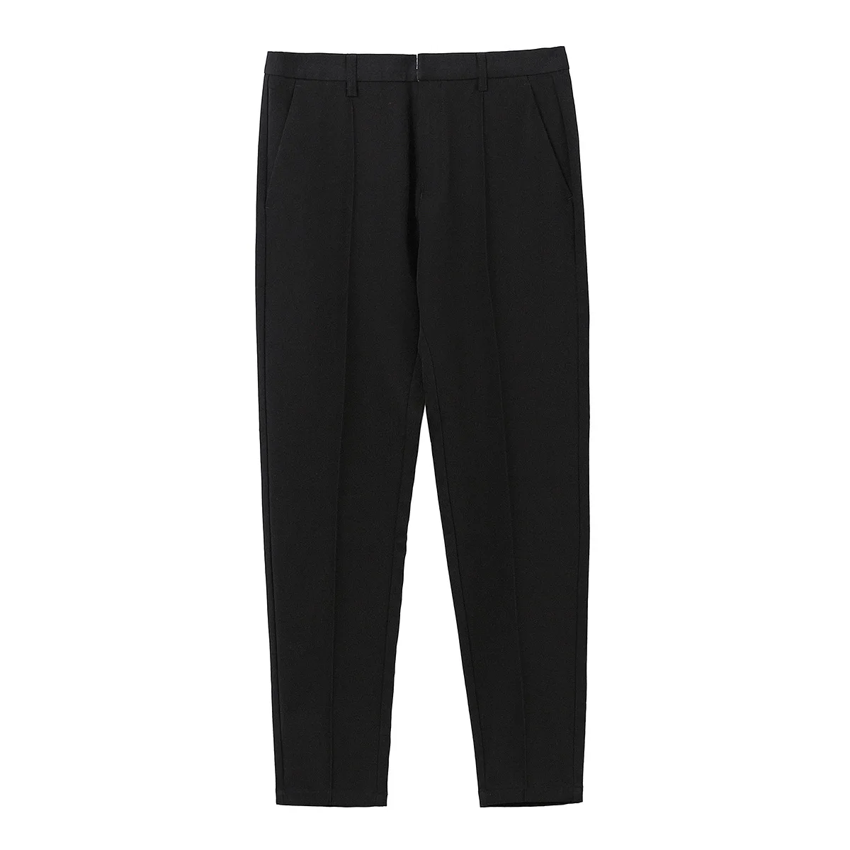 

Summer new casual pants men's 2020 men's straight Capris micro elastic men's versatile solid color drop pants