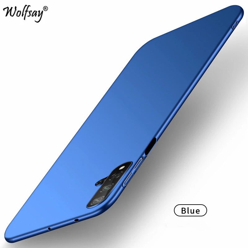 Blue Для huawei Nova 5T чехол тонкий PC роскошный гладкий жесткий чехол для телефона для huawei Nova 5T 6 защитный чехол для huawei Nova 5T 6 SE - Цвет: Blue