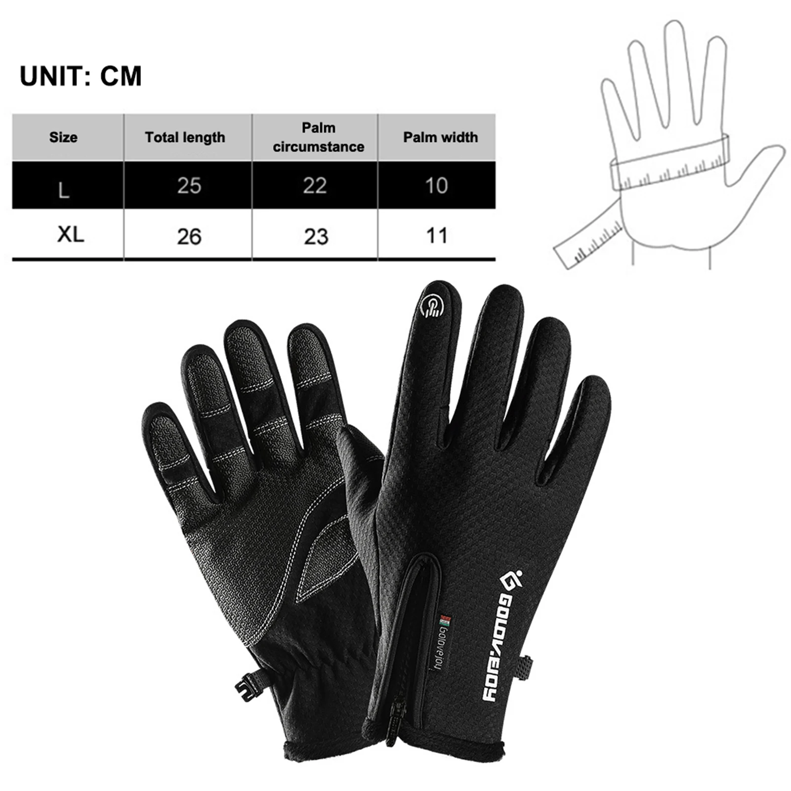 

100% Waterproof Winter Cycling Gloves Windproof Outdoor Sport Ski Gloves For Bike Bicycle Scooter Motorcycle Warm Glove