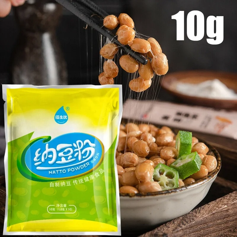 10g Active Natto Powder, Natto Bacteria Starter, Fermentation Agent, Natto Powder Natto Maker Baking Machine Accessories