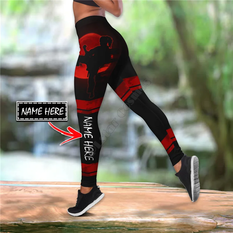 

Customize Name Judo Combo Outfit Leggings and Hollow out Tank Top Suit Yoga Fitness Soft Legging Summer Women For Girl 01