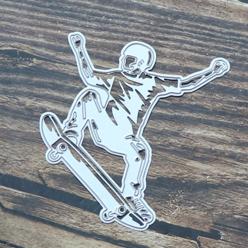 

Skateboard Cutting Dies Metal Die Cut Scrapbooking Template Stencil Embossing Folder for Paper Cards Making DIY Crafts