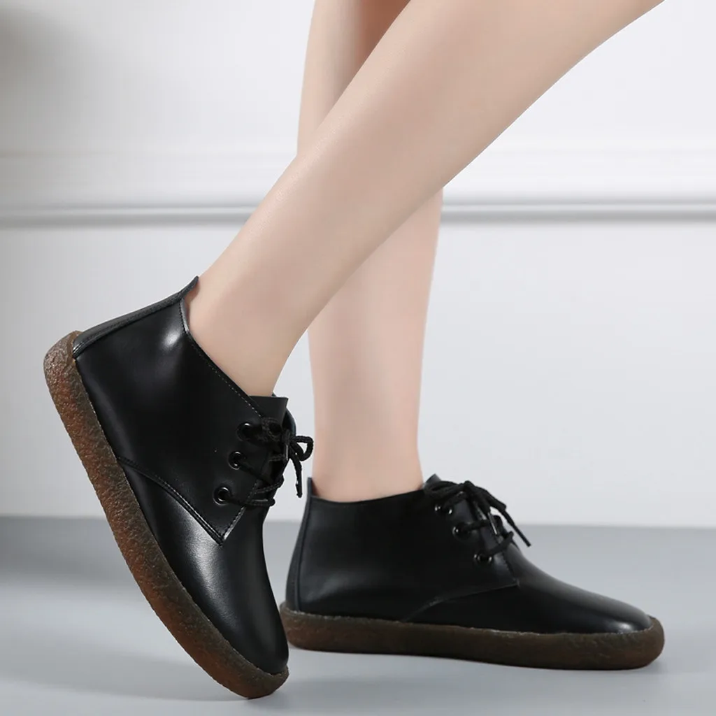 Женская обувь кожаные кроссовки на плоской подошве женская с высоким берцем