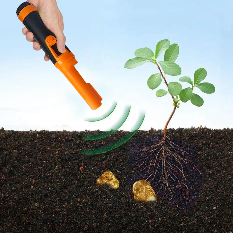 

Orange Underwater Metal Detector Underground Pinpointer Gold Detector Used in Underwater Treasure Waterproof Detector