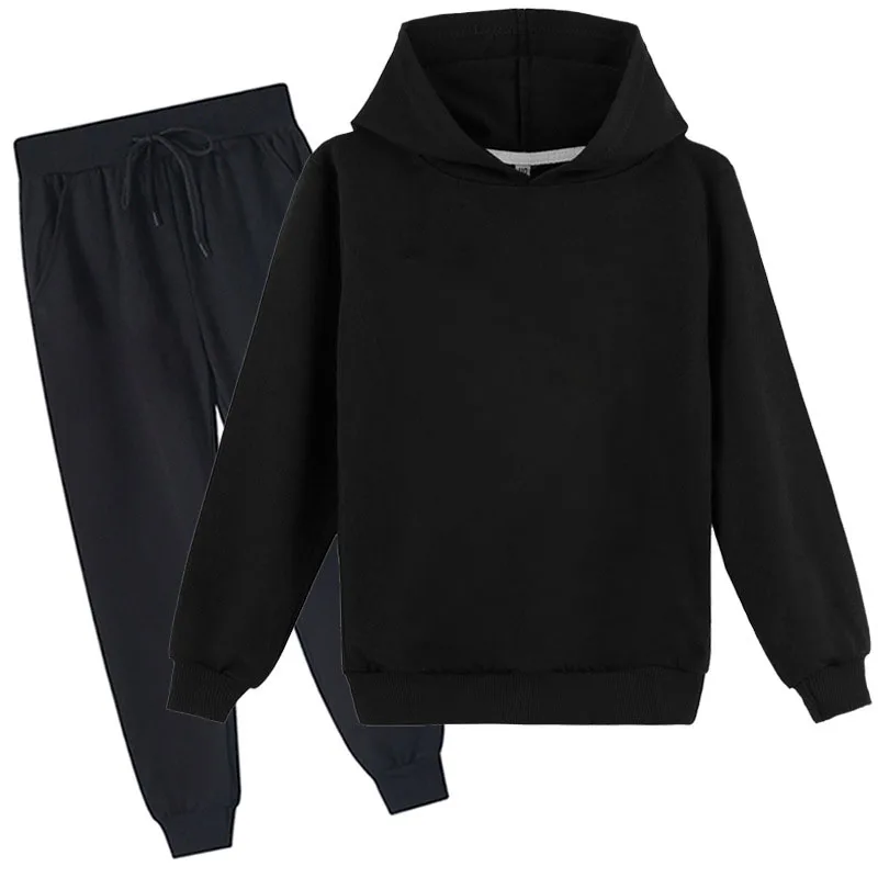 

Boys Autumn Hoodies Cartoon Print Sports Suit Girl Tracksuits Kids Clothing Sets Baby Casual Clothes pullover + pants Outfits