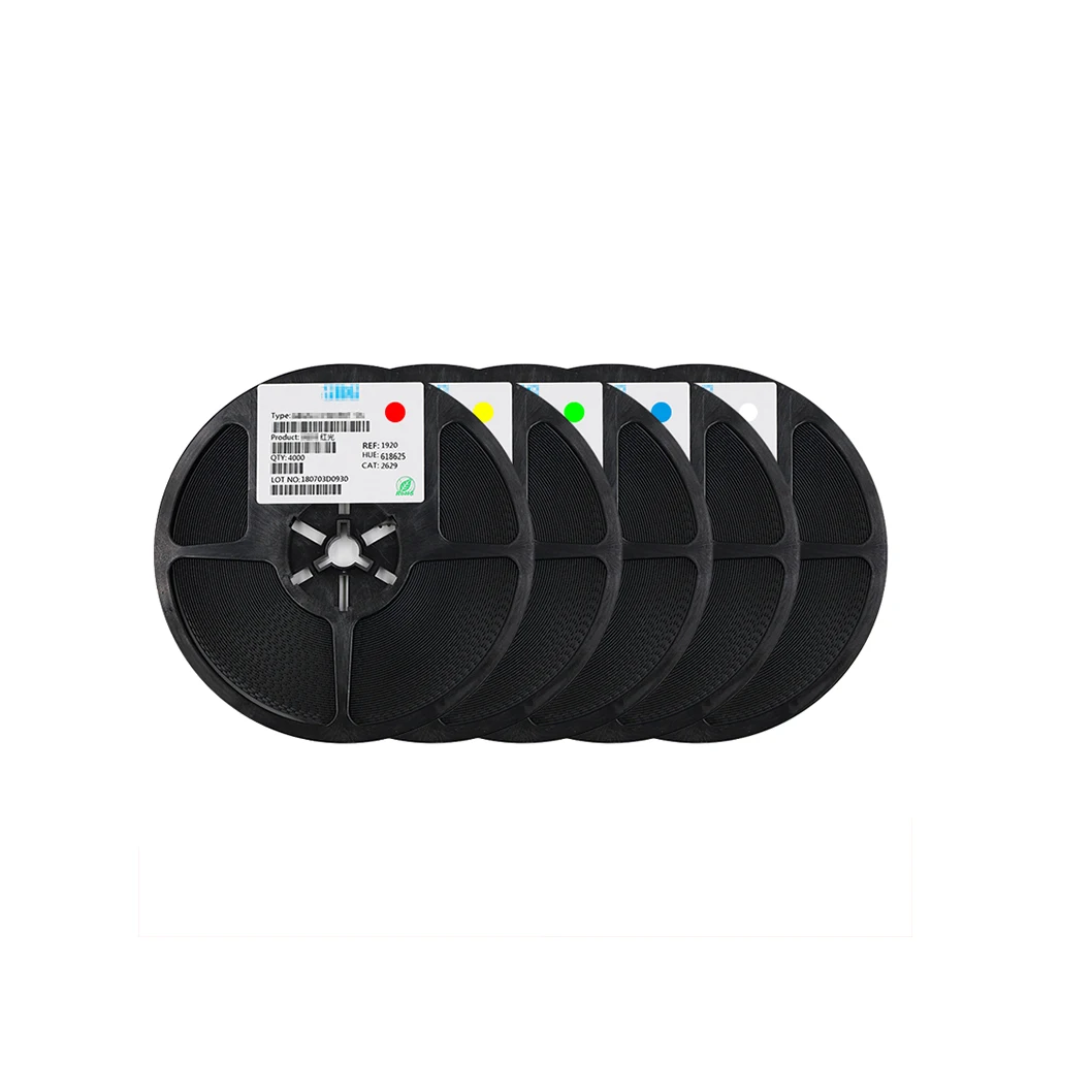 100 шт./лот 1206 0805 0603 SMD светодиоды красный желтый зеленый Белый ...